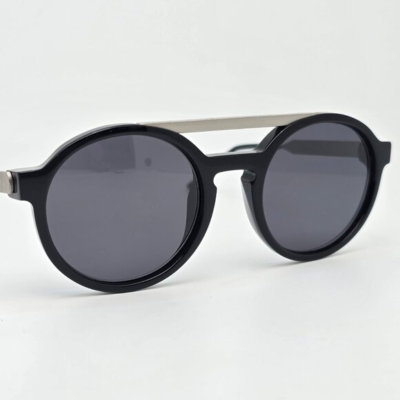 Thierry Lasry x Dr Woo 101 Black Matte Grey Frame Grey Lens Aviator Sunglasses main image 12